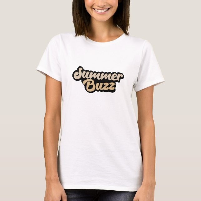 Söt sommar grafisk beach t-shirt - Hip semester pr (Framsida)