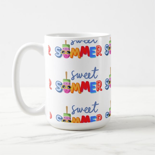 söt sommar kaffemugg (Vänster)