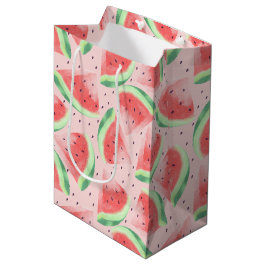 Söt sommar Kawaii akvarell vattenmelon