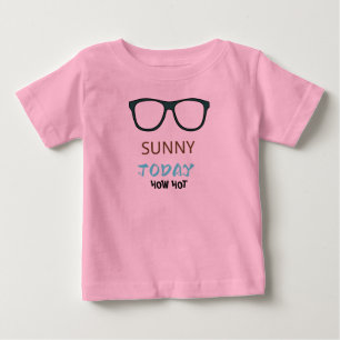 Söt sommar rosa baby t shirt