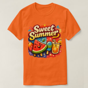Söt sommar – Snygg solskensgrafikt-shirt T Shirt