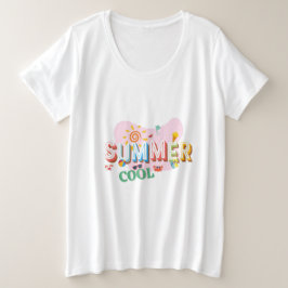 Söt sommar-t-shirt med blommönster – Färgglad sols T Shirt