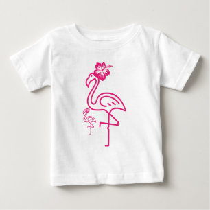 Söt Sommar Tjejig Flamingo T Shirt