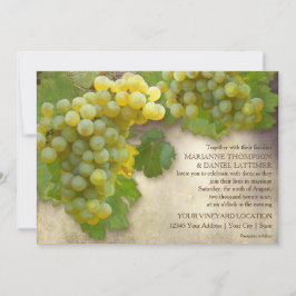 Söt Sommar Vin Land Vineyard Rustic Bröllop Inbjudningar