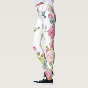 söt Sommarfjärilar blommor yoga byxor