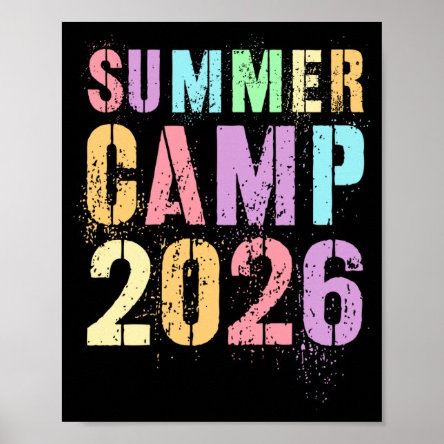 Söt sommarläger 2026 camping personal direktör smo poster (Framsidan)