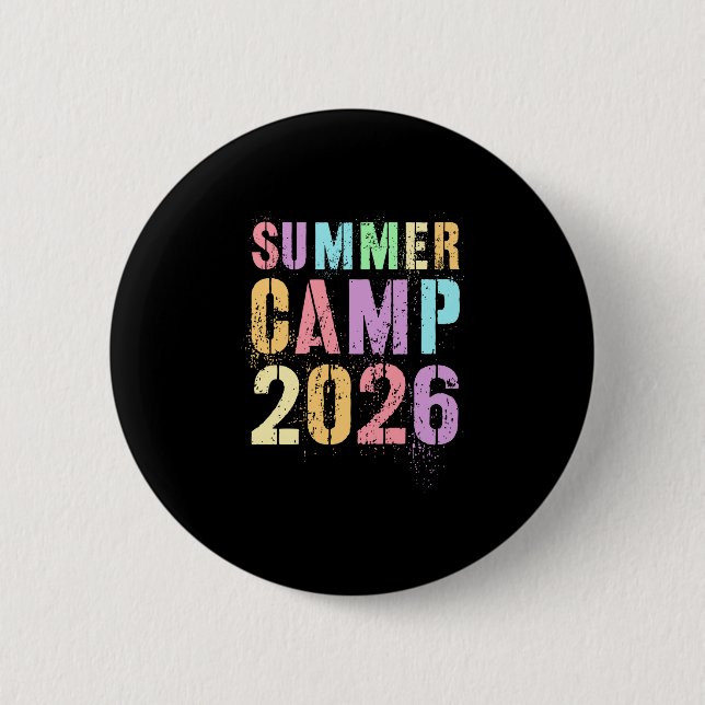 Söt sommarläger 2026 campingpersonal direktör smor knapp (Framsida)