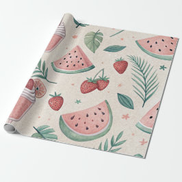 Söt sommarpresentpapper presentpapper