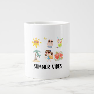 söt sommarstämning t-shirt för barn. jumbo mugg