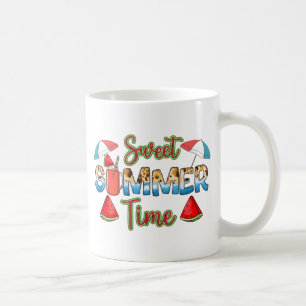 Söt sommartid   Färgfyllt vattenmelonsegment Kaffemugg