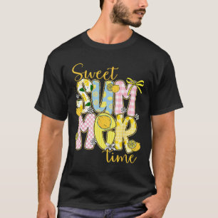 Söt sommartid Lemon Coquette Bow Family Vacati T Shirt