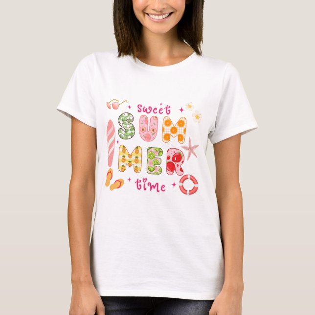 Söt sommartid t shirt (Framsida)