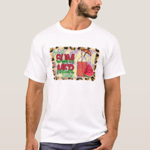 Söt sommartid Vattenmelon, Beach & Leopard T Shirt