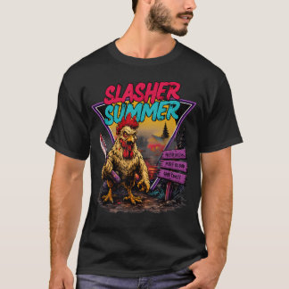 Söt sommarween slasher sommar skräck kyckling t shirt