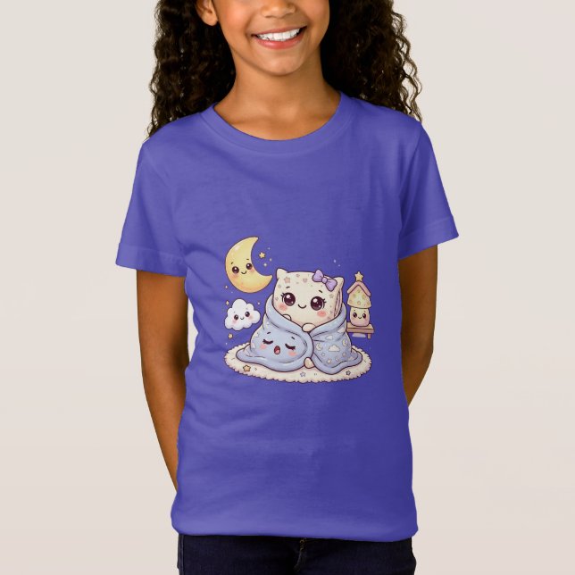 Söt sömnig vän barn t-shirt (Framsida)
