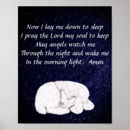 Söt sömnlampa - nu ljugit jag Prayer Poster