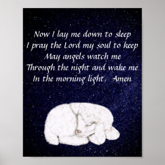 Söt sömnlampa - nu ljugit jag Prayer Poster