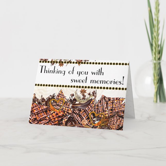 SÖT SÖNDAG! :)  5X7 "TÄNKER PÅ DIG" KORT (Framsida)