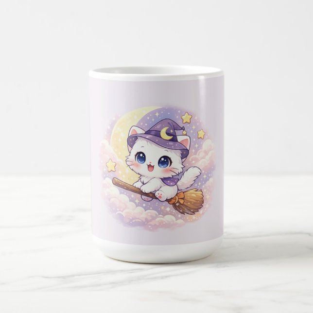 Söt sopkvasthäxa Kitty Kaffemugg (Center)