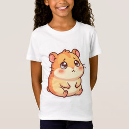 Söt sorgsen Chibi-hamster-meme-barn-t-shirt T Shirt