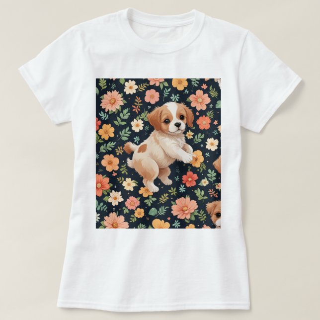 Söt, söt hund Kvinnor T-shirts (Design framsida)