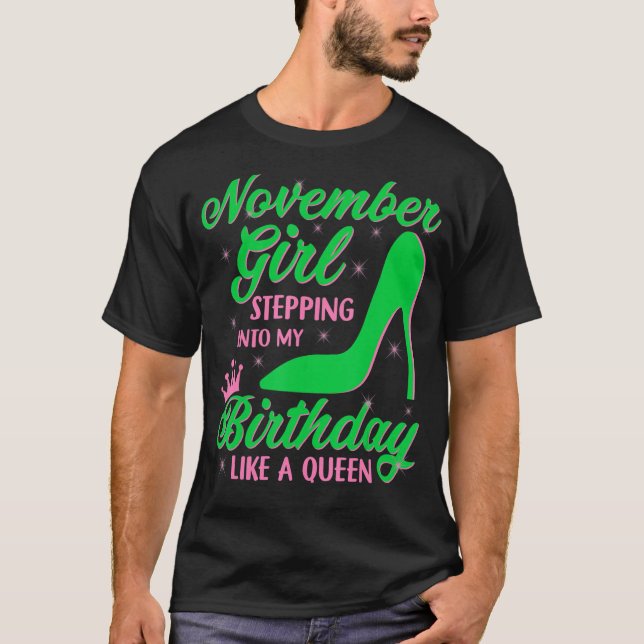 Söt söt november-födelsedag alias t shirt (Framsida)
