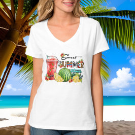 Söt söt sommartid, vattenmelon t shirt
