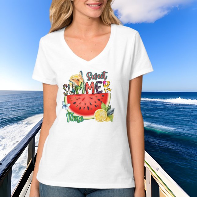 Söt söt sommartid, vattenmelon t shirt (Skapare uppladdad)