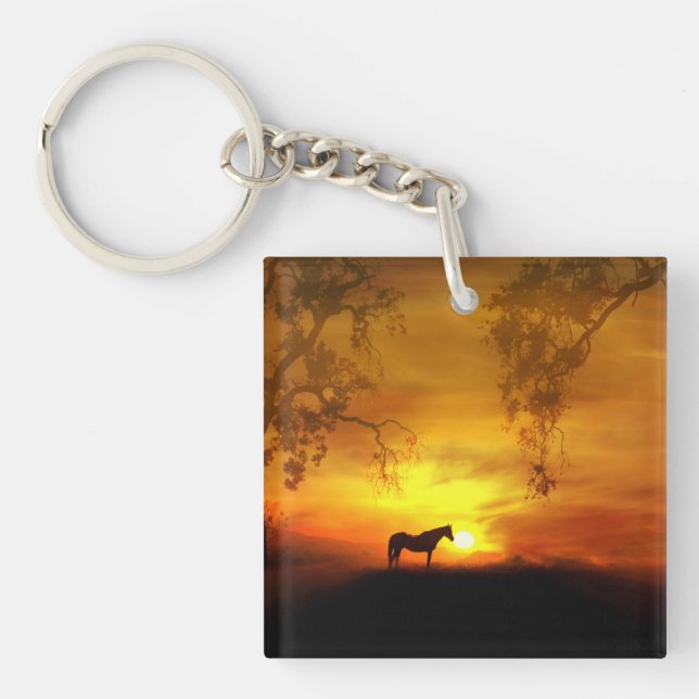 Söt Southwest Horse Keychain (Framsidan)