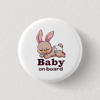 Söt sovande babyman "Baby ombord" Bil