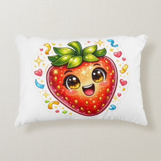 Söt Sövande Jordgubbs-T-Shirt | Kawaii Frukt Prydnadskudde