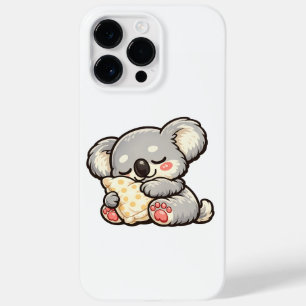 Söt sovande koala med kudde