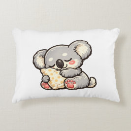 Söt sovande koala med kudde