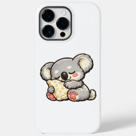 Söt sovande koala med kudde