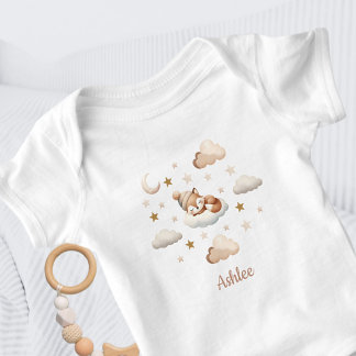 Söt sovande liten räv t shirt