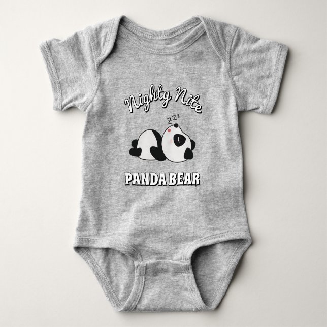 Söt sovande panda björn t shirt (Framsida)