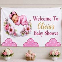 Söt sovande skönhet Baby Flickor Shower