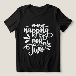 Söt sovande två ords konst Blivande Mamma T Shirt