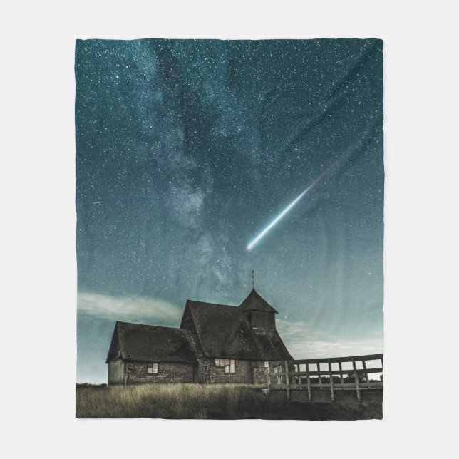 Söt Space Fleecefilt (Framsidan)