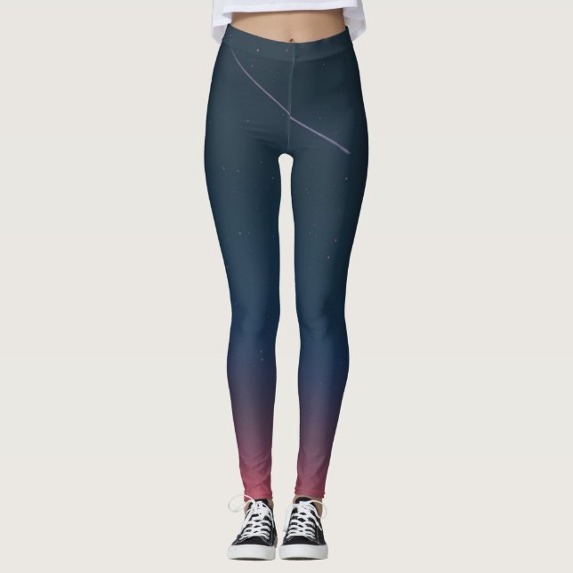 Söt Space Leggings (Framsida)