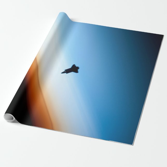 Söt Space Presentpapper (Utrullad)