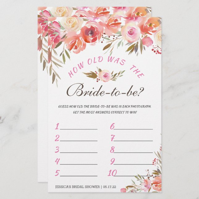 Söt spel för Dubbla av  Blommigt vid Möhippa (Fram/baksida)