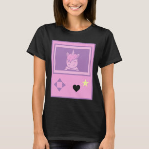Söt Spelande Enhörning Pastell Anime Flicka Manga T Shirt