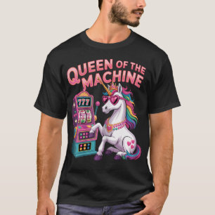 Söt Spelautomat Drottning Casino Spel Poker T Shirt