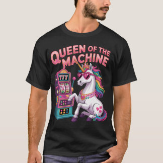Söt Spelautomat Drottning Casino Spel Poker T Shirt