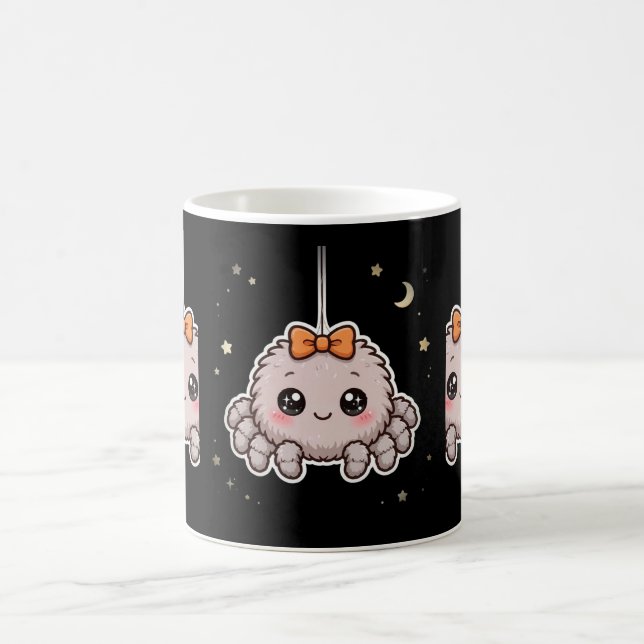 Söt spindel med rosett Halloween-kaffemugg Kaffemugg (Center)