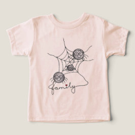 Söt spindelfamilj – Grafisk t-shirt för småbarn oc