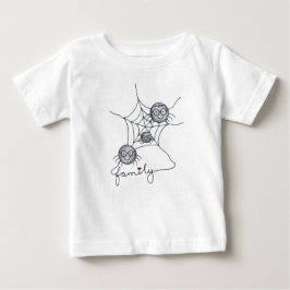 Söt spindelfamilj – Grafisk t-shirt för småbarn oc