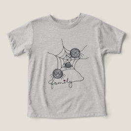 Söt spindelfamilj – Grafisk t-shirt för småbarn oc