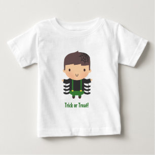 Söt spindelpojke, baby Halloween Tee Shirt